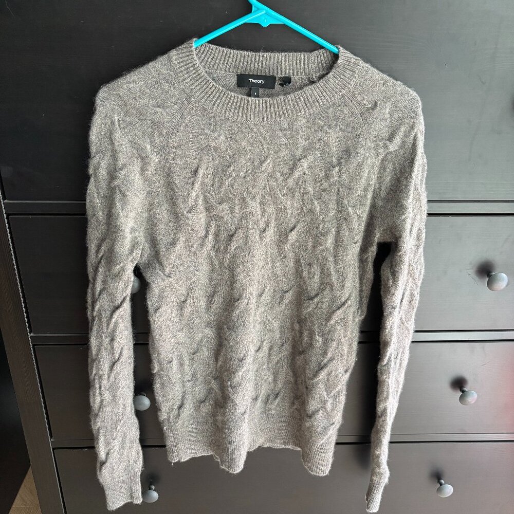 Theory textured cashmere sweater S